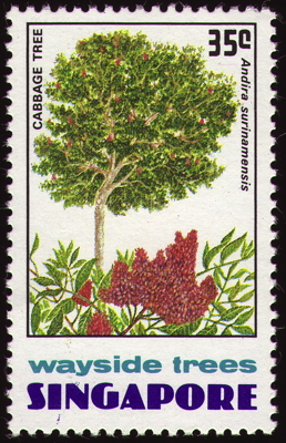 Briefmarke: Goa Tree, Singapur, 1976
