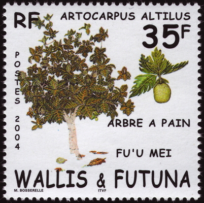 Briefmarke: Brotfruchtbaum, Wallis & Futuna, 2004