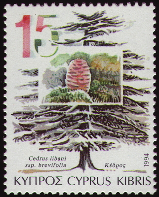 Briefmarke: Zypern-Zeder, San Mariono, 1979