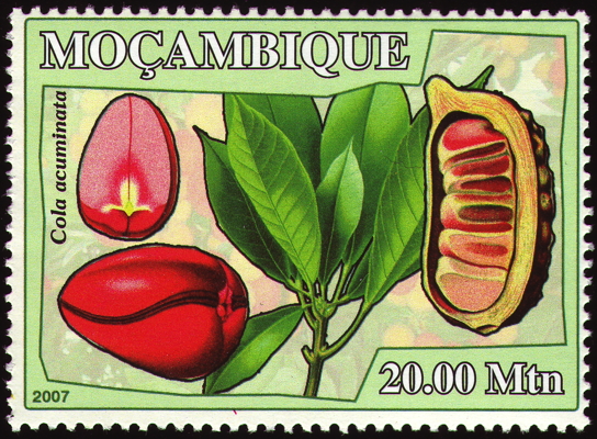 Briefmarke: Kola-Baum, Mosambik, 2007