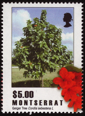 Briefmarke: Scharlach-Kordie, Montserrat, 2009