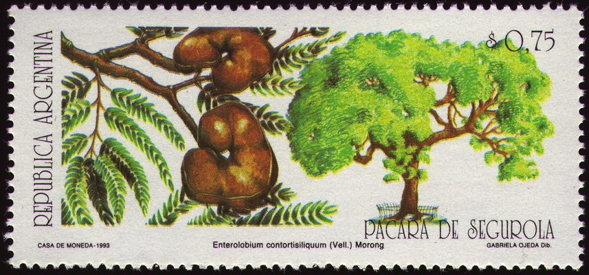 Briefmarke: Earpod Tree, Argentinien, 1993