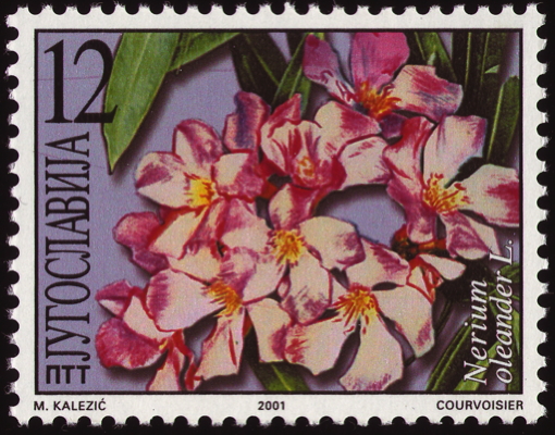 Briefmarke: Oleander, Jugoslawien, 2001