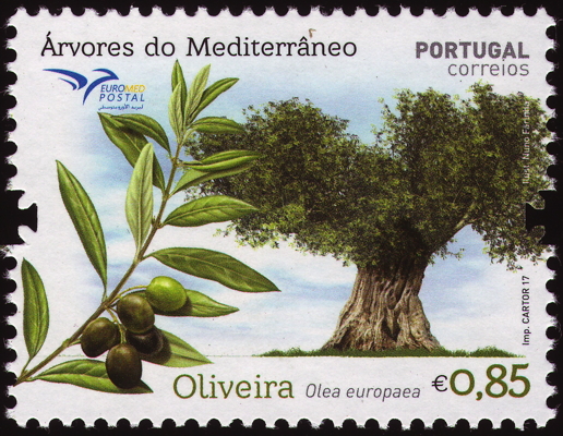 Briefmarke: Kultur-Ölbaum, Portugal, 2017