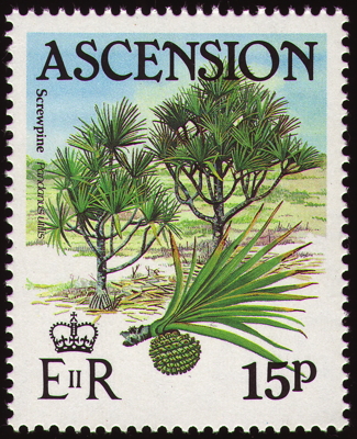 Briefmarke: Schraubenbaum, Ascension, 1985