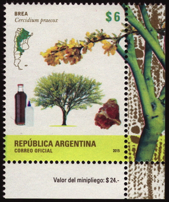 Briefmarke: Palo Brea, Argentinien, 2015
