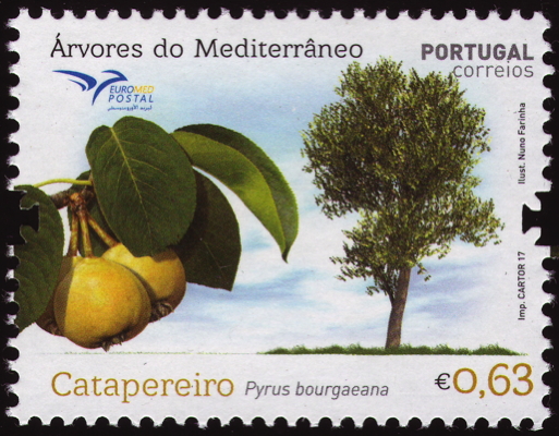 Briefmarke: Iberische Birne, Portugal, 2017