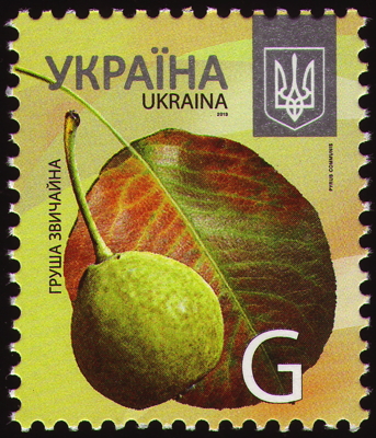 Briefmarke: Kultur-Birne, Ukraine, 2013