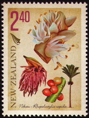 Briefmarke: Nikau-Palme, Neuseeland, 2012