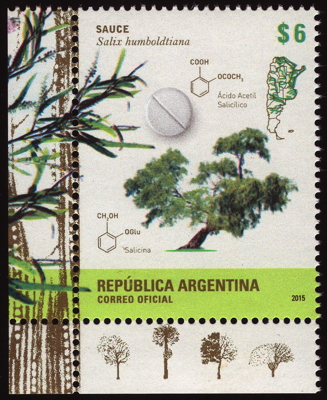 Briefmarke: Humboldt-Weide, Argentinien, 2015