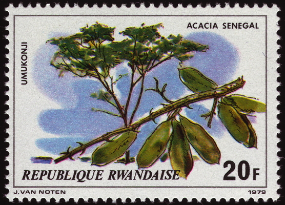 Briefmarke: Senegal-Akazie, Ruanda, 1979