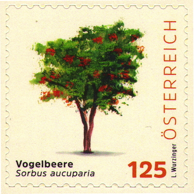 Briefmarke: Eberesche, Österreich, 2026