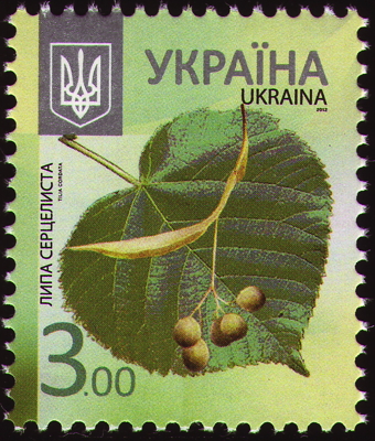 Briefmarke: Winter-Linde, Ukraine, 2012
