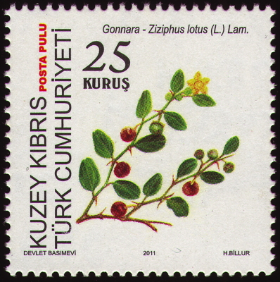 Briefmarke: Lotus-Jujube, Türkei (Nord-Zypern)